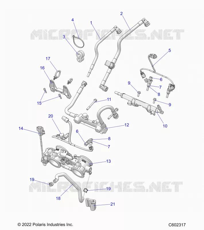 SYSTÃˆME D'ALIMENTATION, RAIL, LINES AND THROTTLE BODY