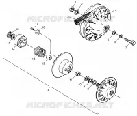 EMBRAYAGE DE TRANSMISSION TRAIL BLAZER W98BA25C (4945464546B011)