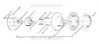 EMBRAYAGE DE TRANSMISSION 400, 500, 500 CLASSIC AND 650 UPDATED 10/88 (4915411541013A)