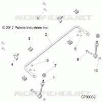 SUSPENSION, FRONT BARRE STABILISATRICE