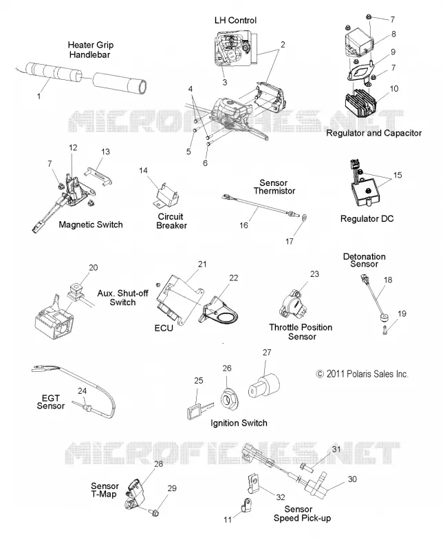 BOUTONS, CAPTEURS AND COMPONENTS