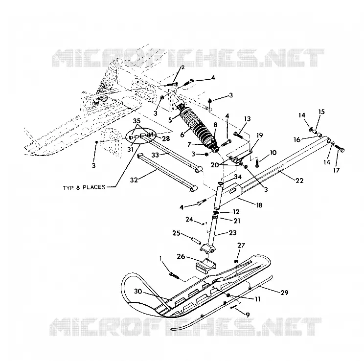 SUSPENSION AVANT AND SKI INDY LITE GT (4921342134009A)