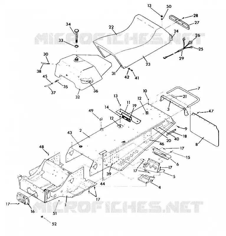 CHASSIS AND SIEGE INDY LITE/STAR LITE (4921332133001A)