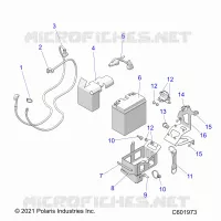 ELECTRICITE, E.S. BATTERY/BOX AND CABLES