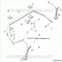 SUSPENSION, FRONT BARRE STABILISATRICE- Z21S1E99AR/BR (C700110-5)