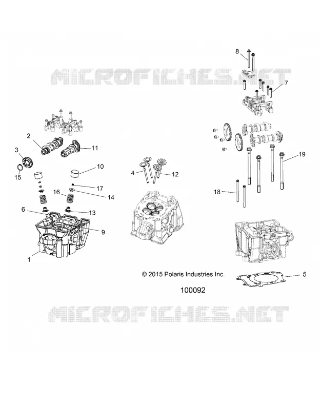 CYLINDRE HEAD, CAMS AND VALVES