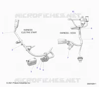 ELECTRICITE, WIRE HARNESS, HOOD, ELEC. START