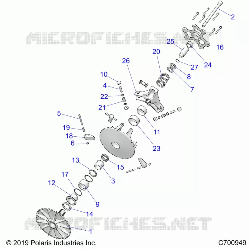 SYSTÃˆME DE TRANSMISSION, PRIMARY CLUTCH