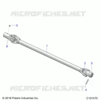 SYSTÃˆME DE TRANSMISSION, PROP SHAFT, FRONT