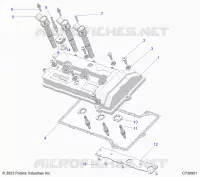 ENGINE, COUVERCLE SOUPAPE &amp; SPARK PLUGS