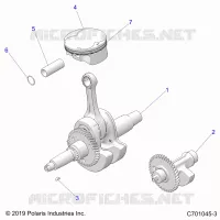 ENGINE, VILEBREQUIN, PISTON AND BALANCE SHAFT