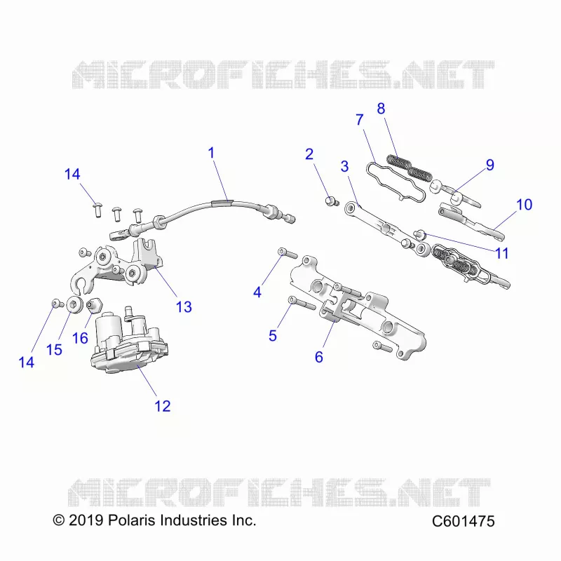 ENGINE, VALVE D'ECHAPPEMENT ASM. AND ACTUATOR