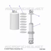 SUSPENSION, AMORTISSEUR AVANT TRACK