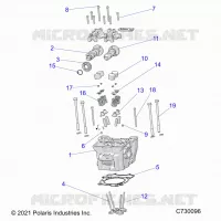 ENGINE, CULASSE, CAMS AND VALVES