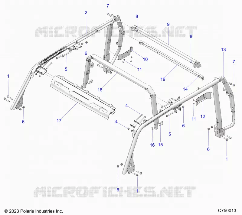 CHASSIS, ROLLOVER PROTECTION 5P