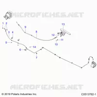FREIN ARRIERE BRAKE LINE AND PARK BRAKE
