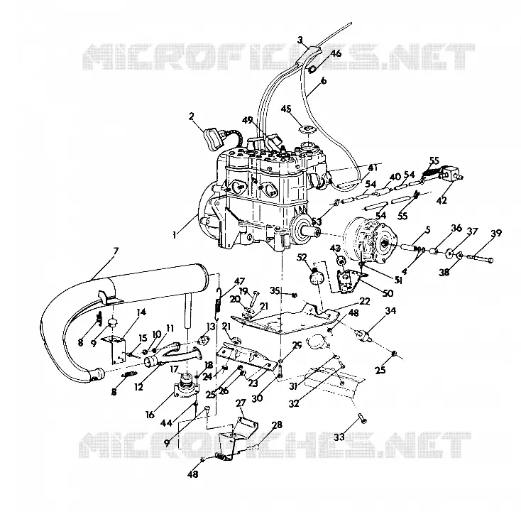 SUPPORT MOTEUR 500 and 500 Classic (4921252125037A)