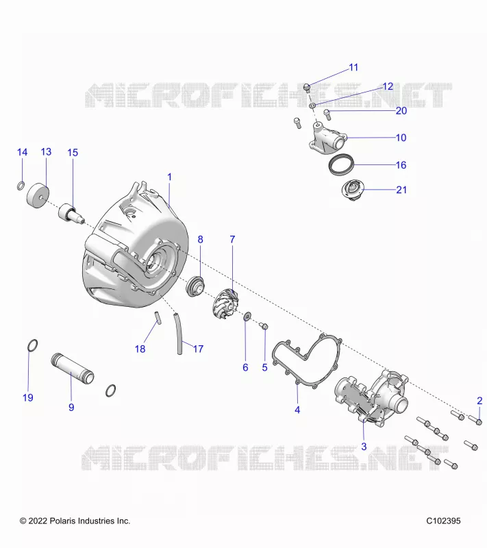 ENGINE, SYSTÃˆME DE REFROIDISSEMENT AND WATER PUMP- A24SYY95AH (C102395)