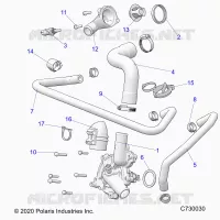 MOTEUR, WATERPUMP AND BYPASS
