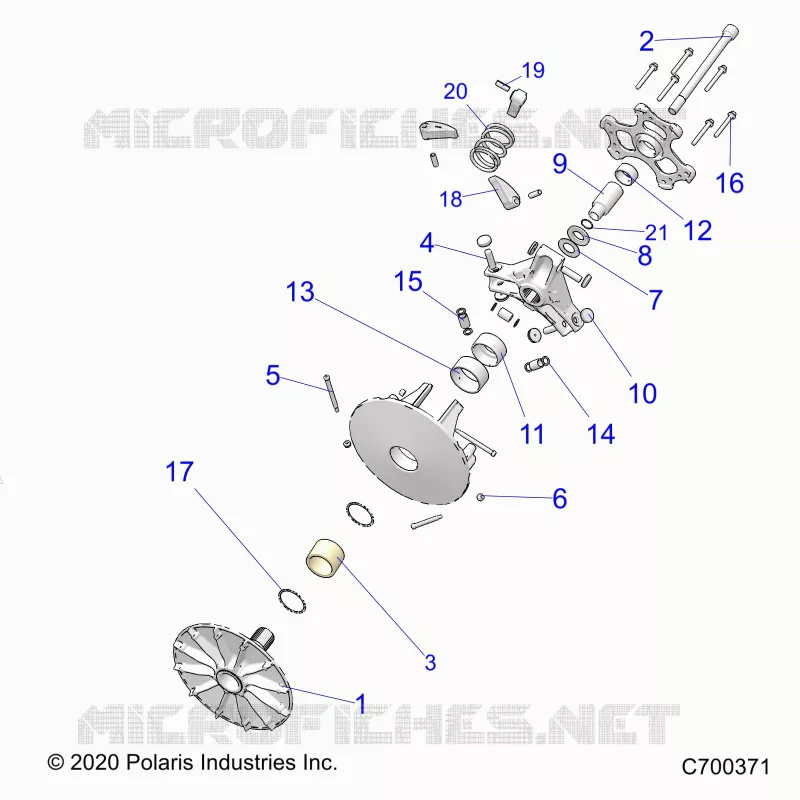 SYSTÃˆME DE TRANSMISSION, PRIMARY CLUTCH