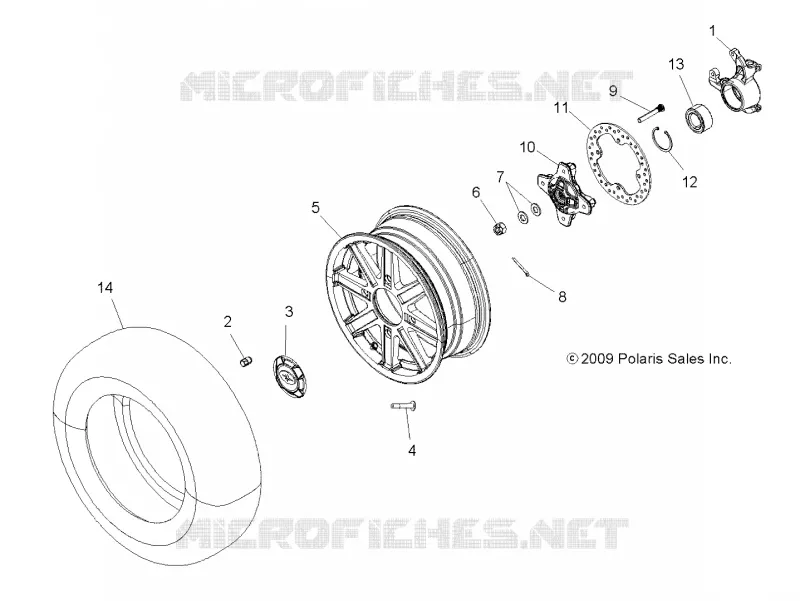 ROUES, FRONT AND HUB