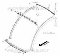 TOIT SUPPORTS, 2 PASSENGER
