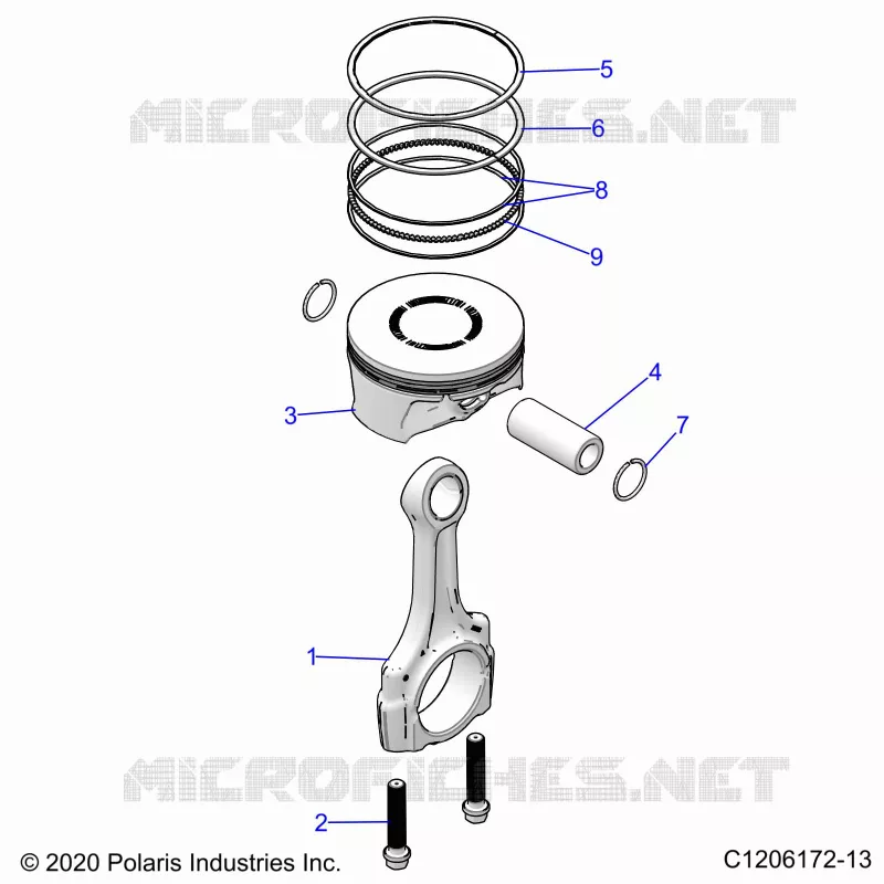 ENGINE, PISTON ET BIELLE