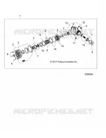 SYSTÈME DE TRANSMISSION, FRONT GEARCASE INTERNALS (TO 1/4/16)