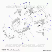 CARROSSERIE ARRIERE RACK AND FENDERS