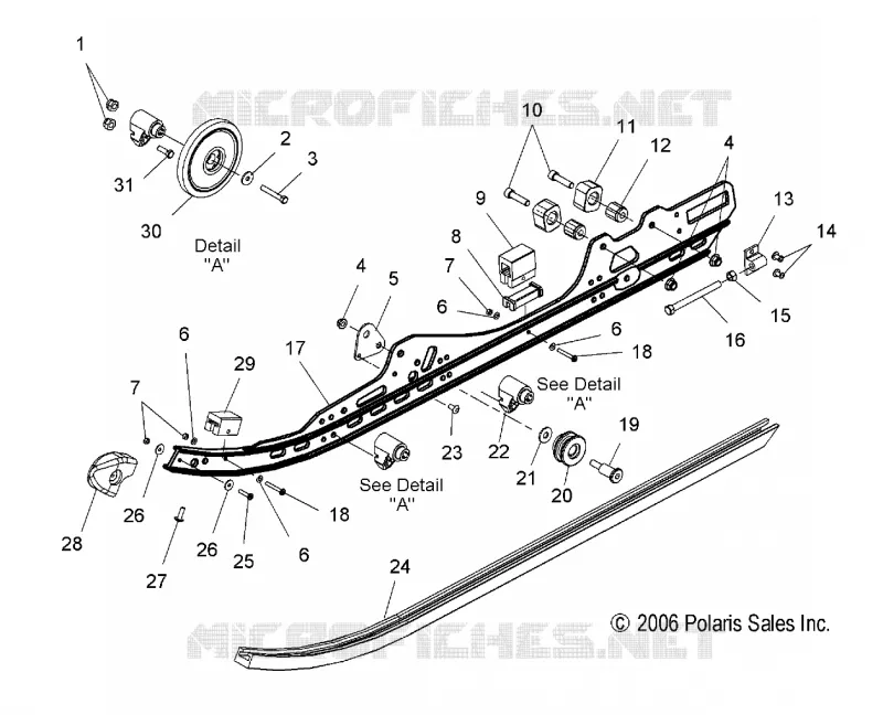 SUSPENSION, FIXATION RAIL