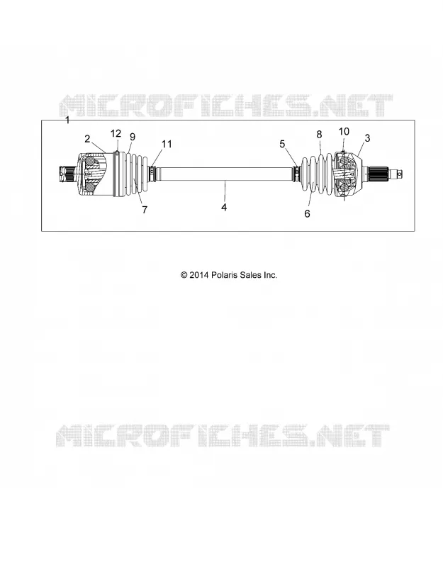SYSTEME DE TRANSMISSION, REAR HALF SHAFT