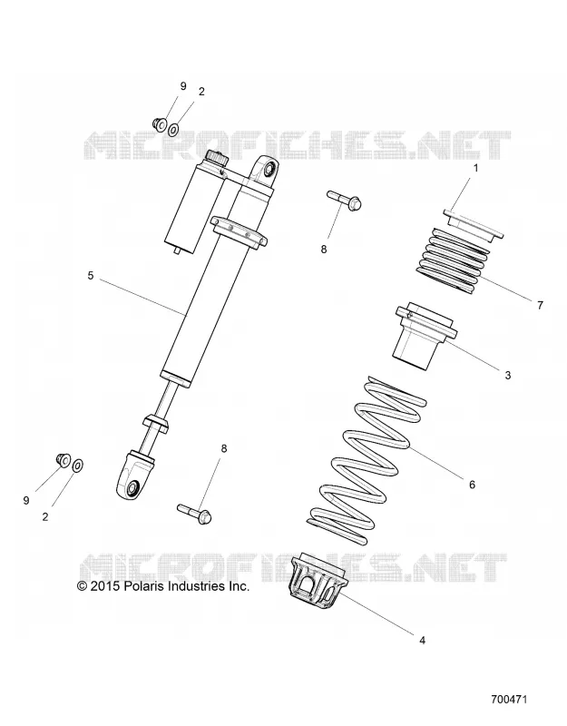 SUSPENSION, AMORTISSEUR AVANT MOUNTING