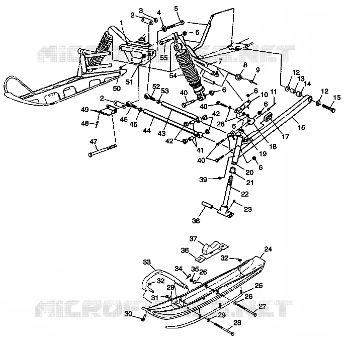 SUSPENSION AVANT AND SKI 700 XCR 0985678(A) AND EUROPEAN 700 XCR E985678 (4943114311B002)