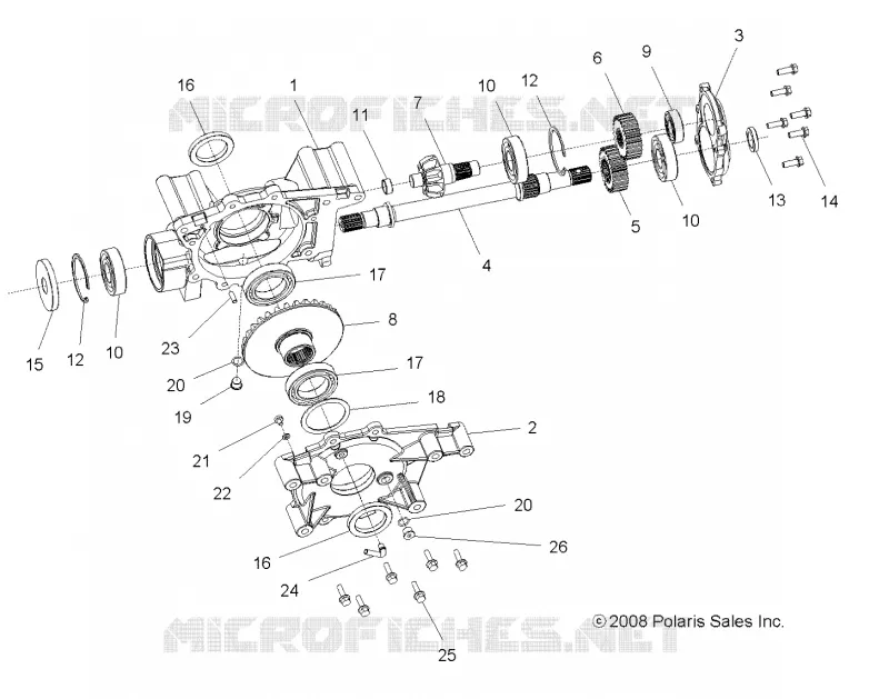 SYSTÈME DE TRANSMISSION, MID PONT INTERNALS