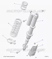 SUSPENSION, REAR SUPPORT AMORTISSEUR , STANDARD/PREMIUM