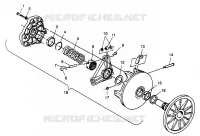 EMBRAYAGE DE TRANSMISSION 500 EFI 0973774 (4938423842B013)