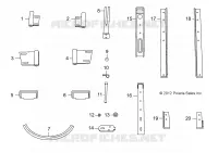 4 PASS HARD DOOR REPLACEMENT HARDWARE