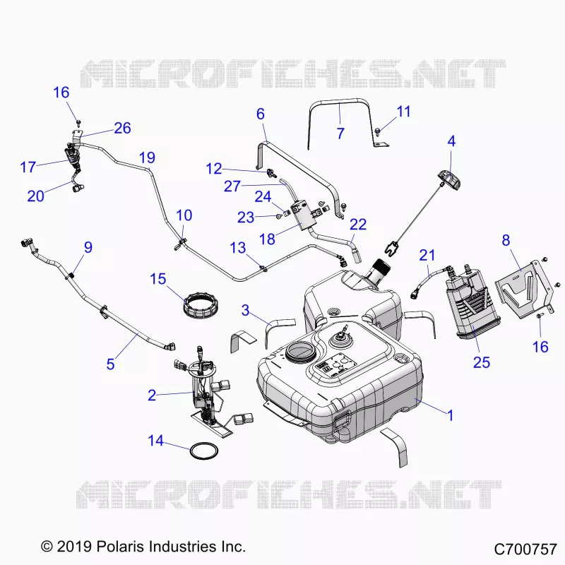 SYSTÃˆME D'ALIMENTATION, FUEL TANK, EVAP