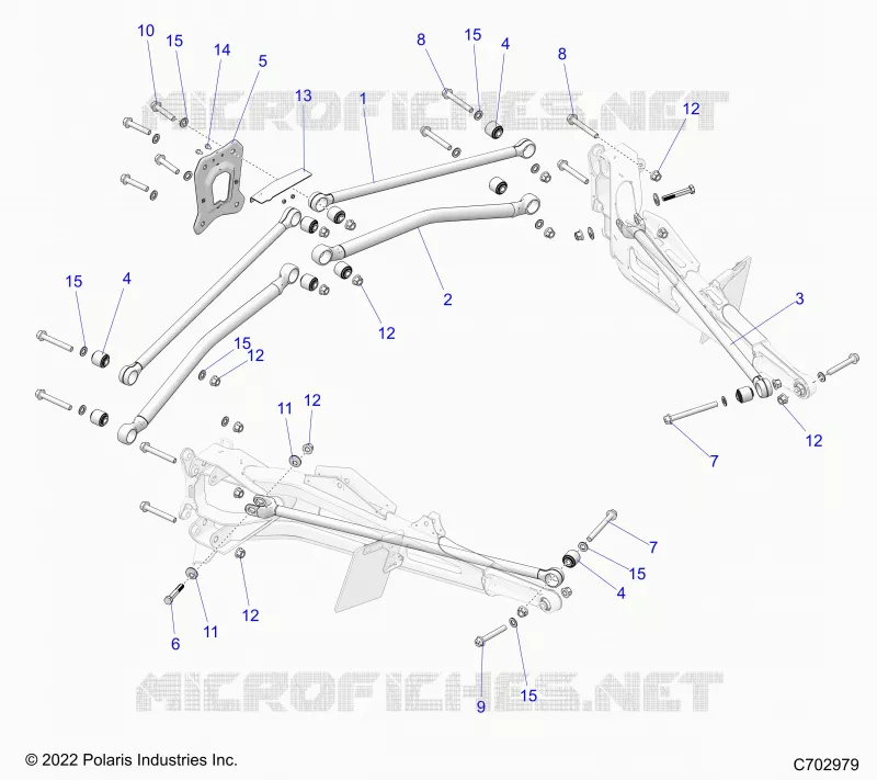 SUSPENSION ARRIERE TRAILING ARMS MOUNTING