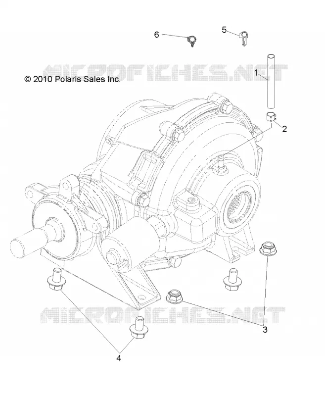 SYSTÈME DE TRANSMISSION, REAR SUPPORT PONT