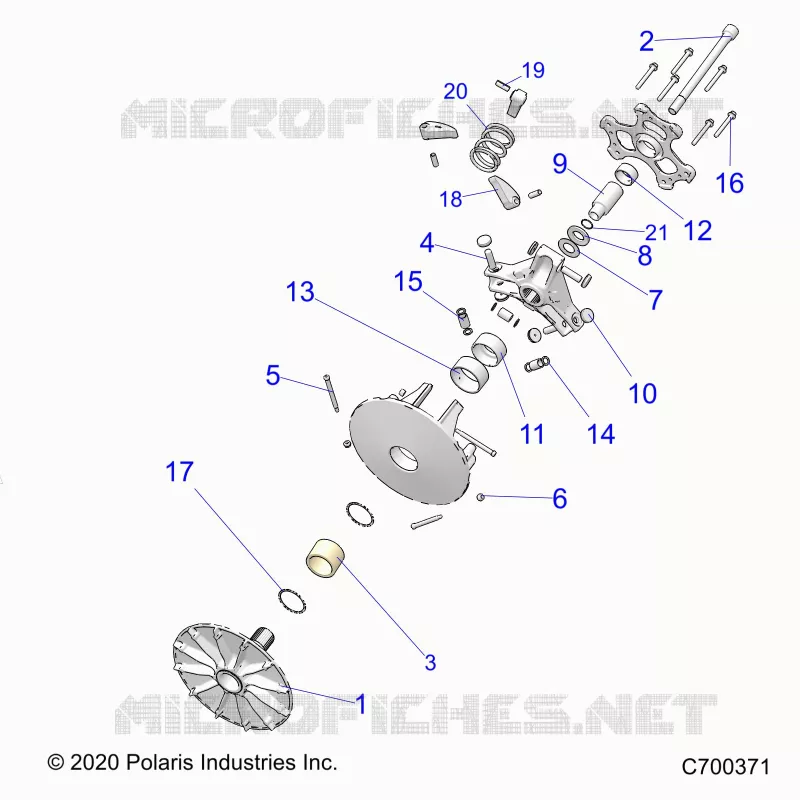 SYSTÃˆME DE TRANSMISSION, PRIMARY CLUTCH