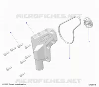 MOTEUR, WATERPUMP IMPELLER AND COVER
