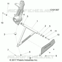 SUSPENSION, A-ARM AND SUPPORT MOUNTING