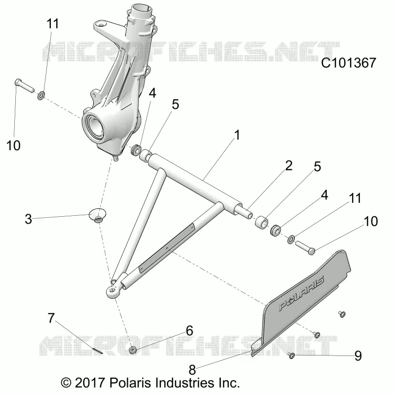 SUSPENSION, A-ARM AND SUPPORT MOUNTING