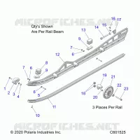 SUSPENSION, RAIL, LH/RH