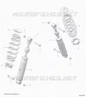 SUSPENSION ARRIERE SHOCK AND MOUNTING