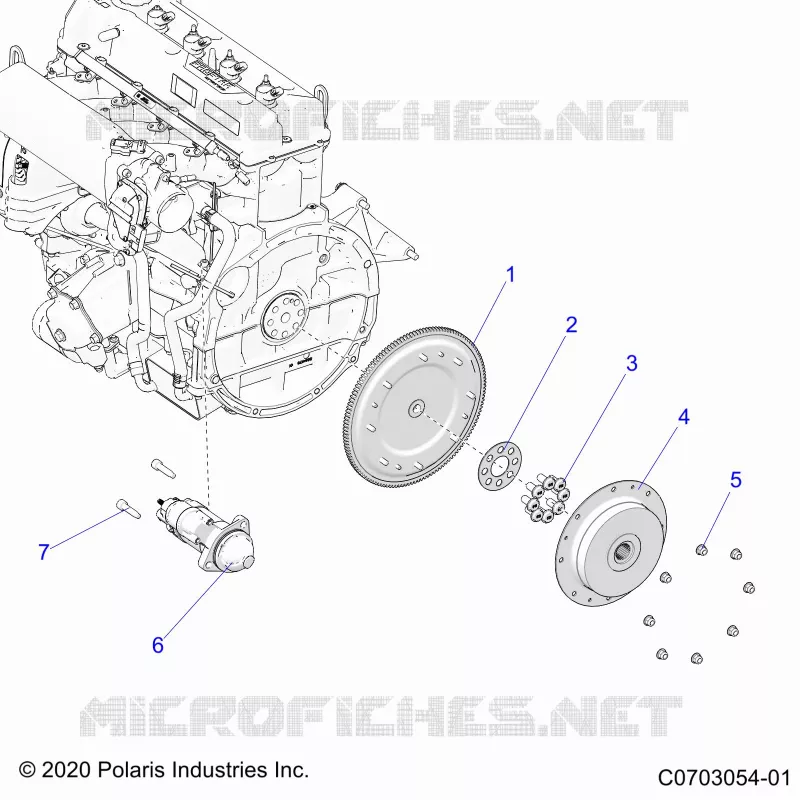 DEMARREUR, FLYWHEEL AND RELATED