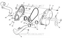 COUVERCLE D'EMBRAYAGE  Scrambler 500 W97BC50A (4943074307C007)