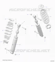 SUSPENSION ARRIERE SHOCK AND MOUNTING