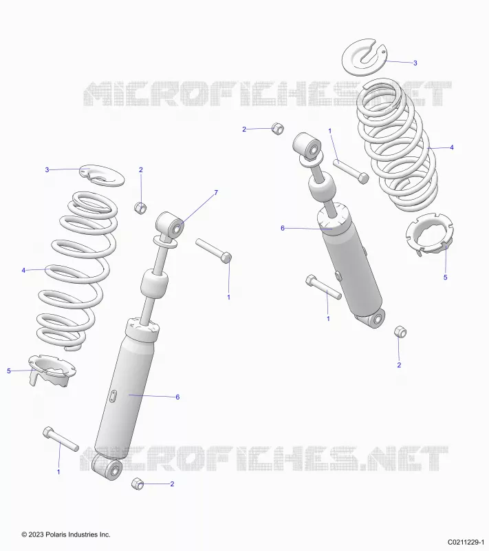 SUSPENSION ARRIERE SHOCK AND MOUNTING